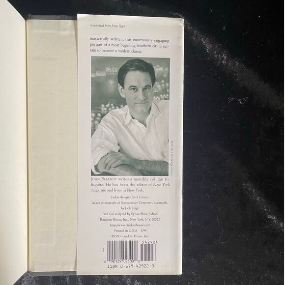 Midnight in the Garden of Good and Evil by John Berendt | 1994 | VNT 1st Edition - Picture 12 of 12